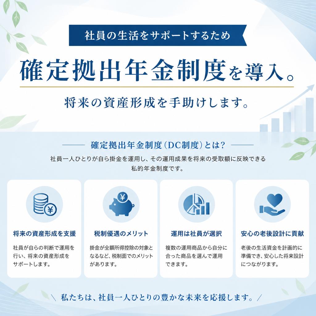 安定した福利厚生制度