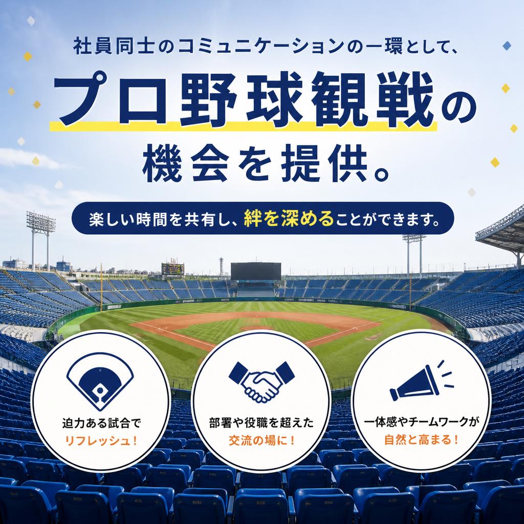 プロ野球観戦でのチームビルディング