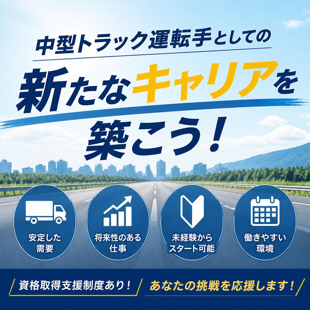 中型トラック運転手としての新たなキャリアを築こう！