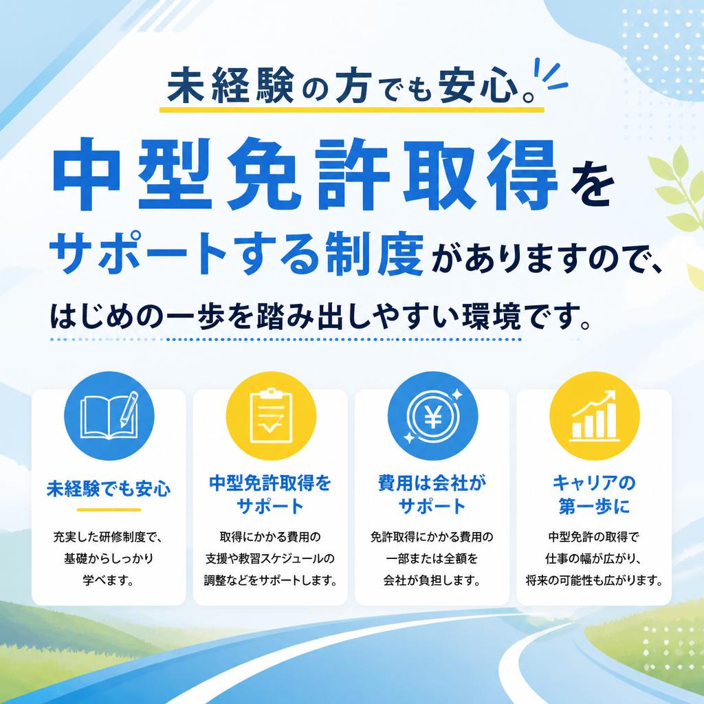 中型免許取得支援制度